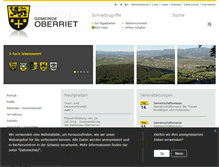 Tablet Screenshot of oberriet.ch